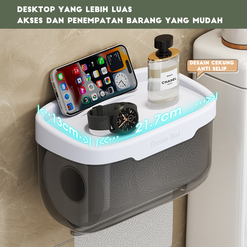 NEW - TEMPAT TISSUE TOILET KOTAK TISU TOILET WC TEMPAT TISU KAMAR MANDI