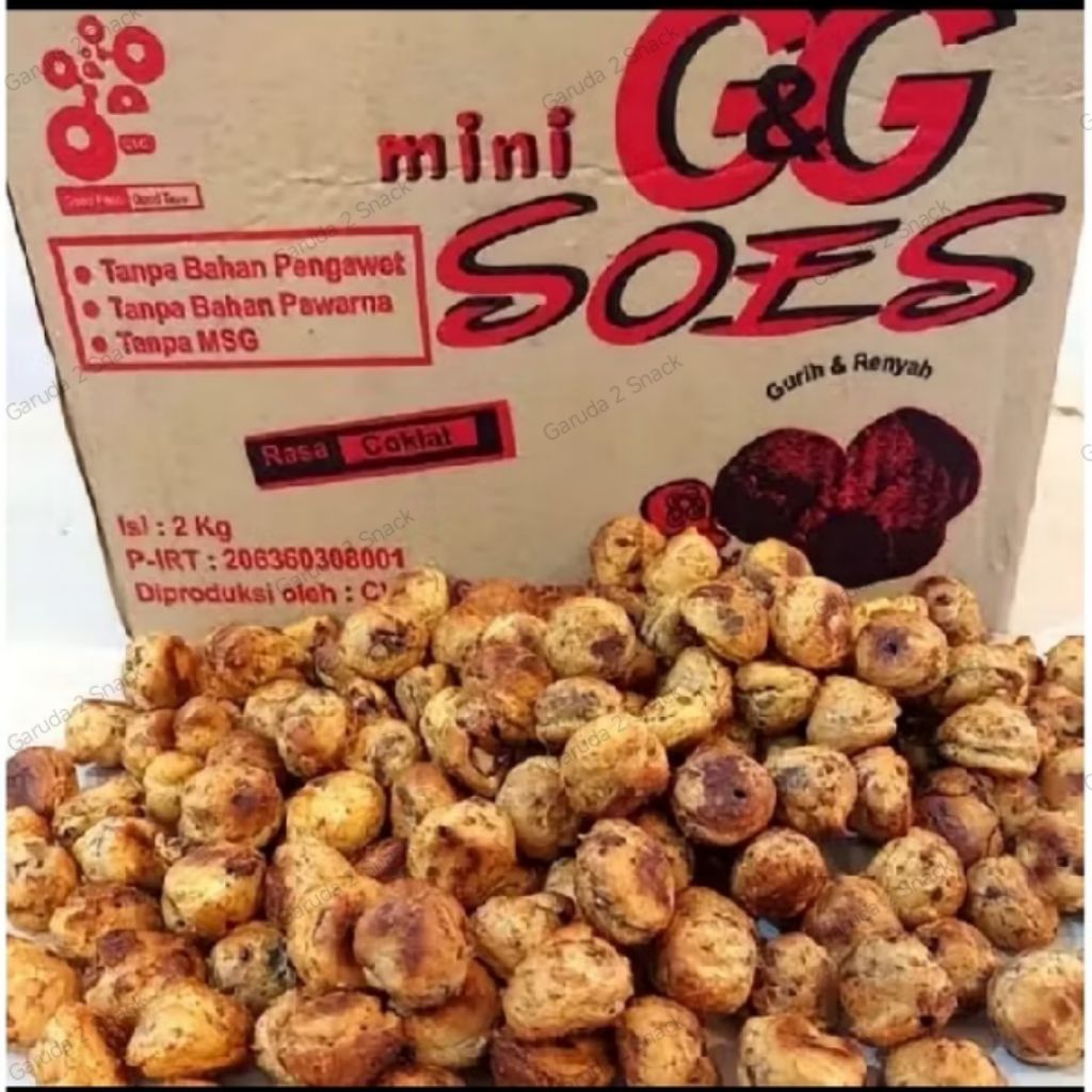 

1 Dus (2 kg) GG Soes mini Coklat