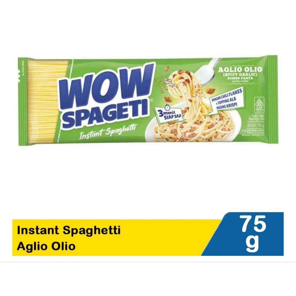 

Wow spageti instant spaghetti aglio olio 75G