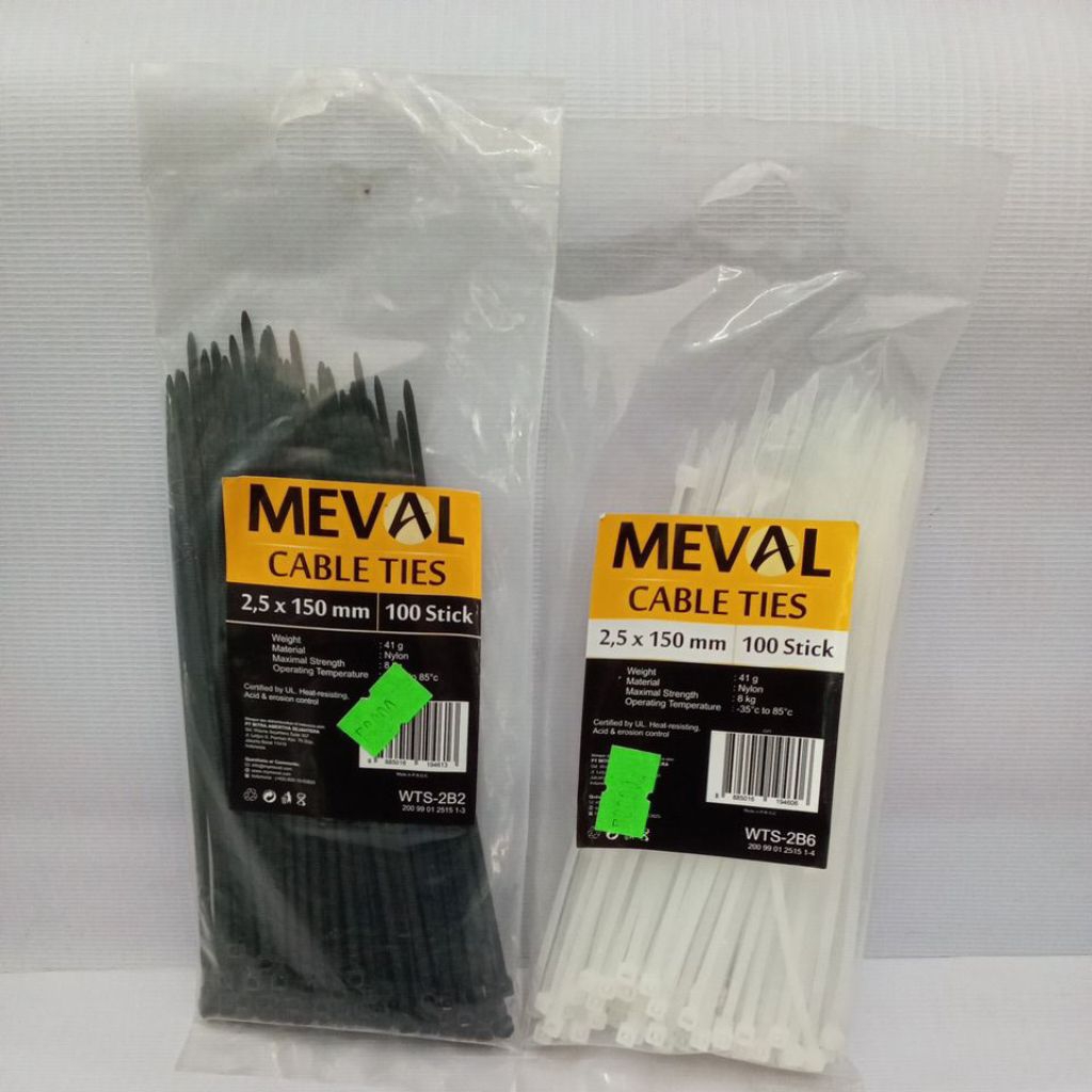 

Kabel Ties 2.5x150mm isi 100pcs Nylon Cable Ties 2.5 x 150 mm Insulok pcs