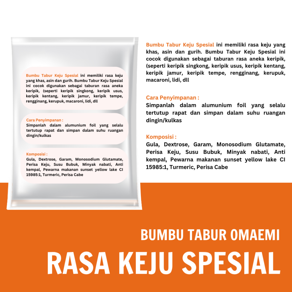 

LAKU Bumbu Tabur KEJU Spesial 1 Kg