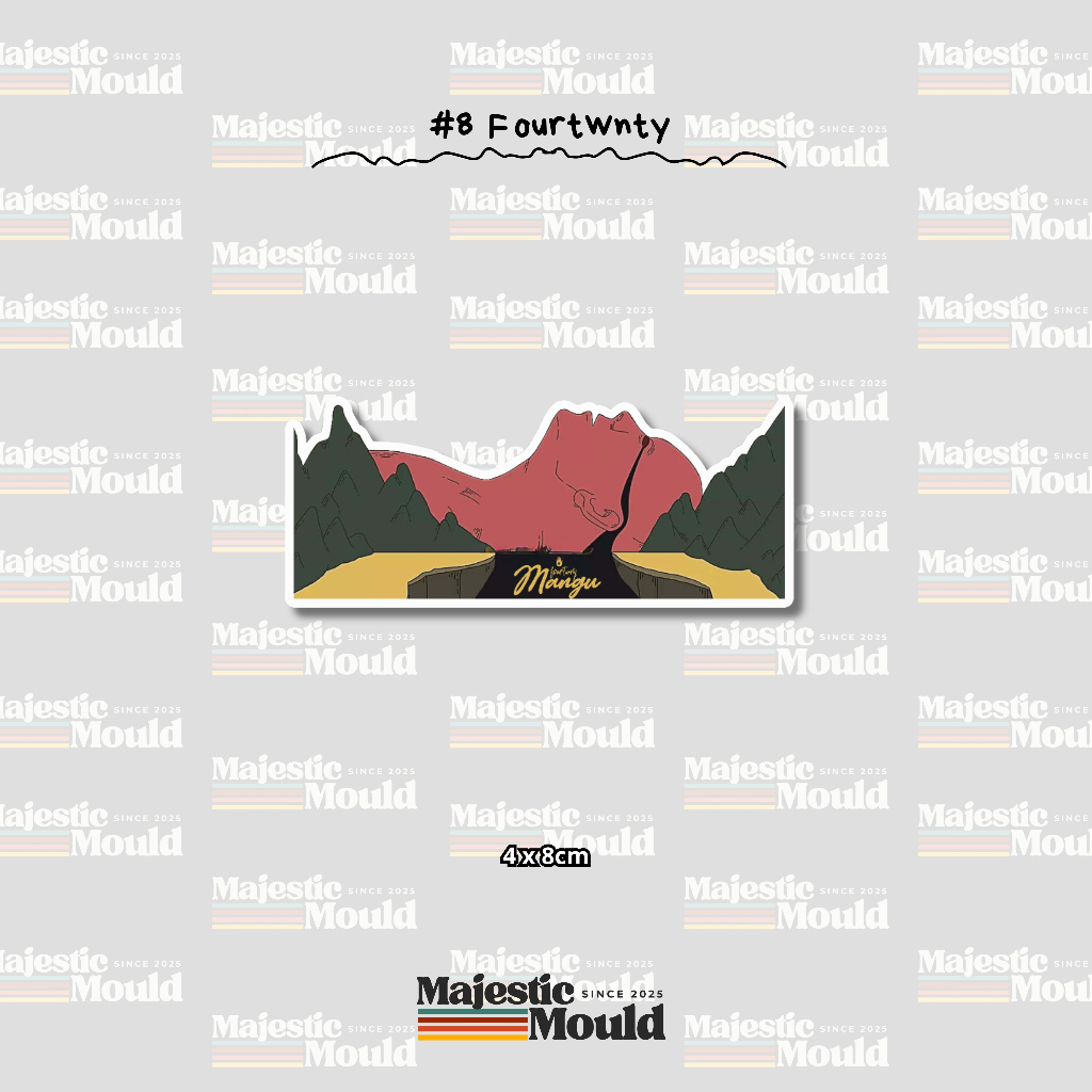 

#8 Fourtwnty – Stiker Band Vinyl Glossy | Tahan Air & Luntur (Laptop/Helm/Tumbler/dan media lainnya)