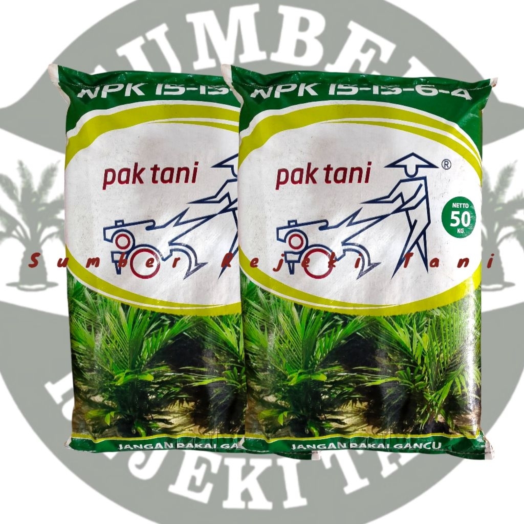 NPK Pak Tani 15-15-6-4 kemasan 50 kg