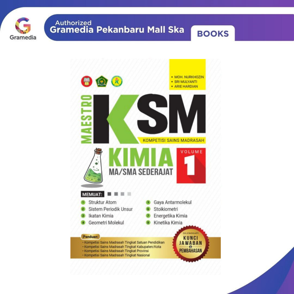 (Original) Gramedia Pekanbaru - Maestro KSM Kimia MA/SMA