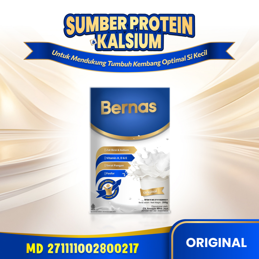 

BERNAS || Sumber Kalsium & Protein || Usia 2 Tahun sampai Dewasa