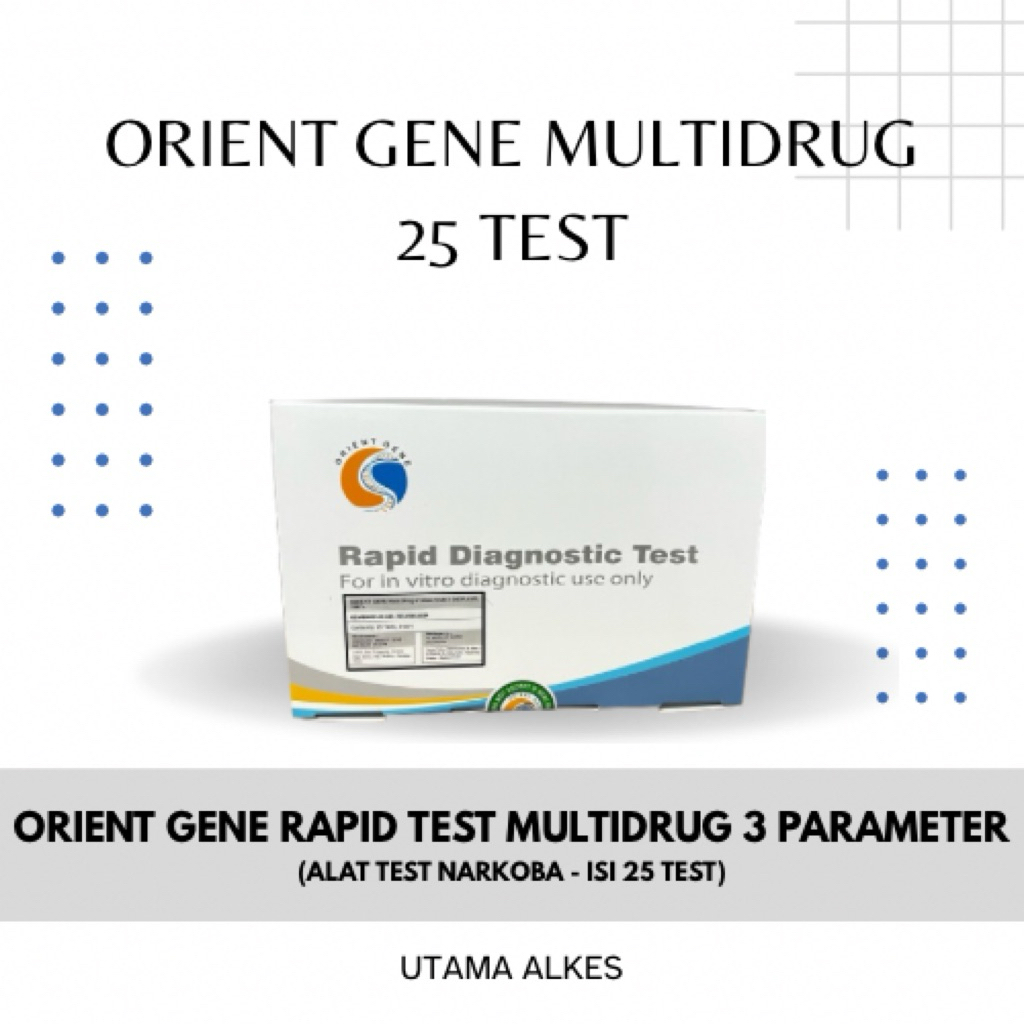 ORIENT GENE MULTI DRUGS 3 PARAMETER / TES NARKOBA 3 PARAMETER