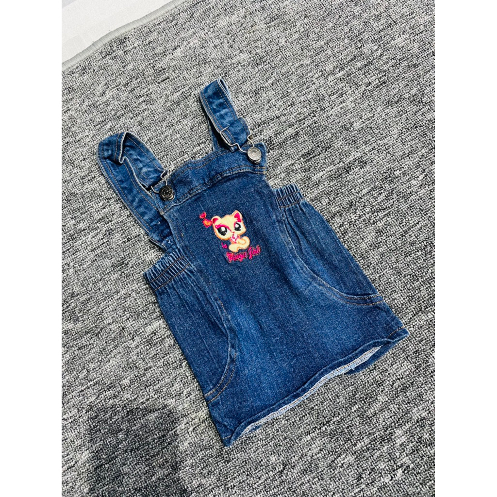 Overal Anak Perempuan Overal Rok Pendek Jeans Anak