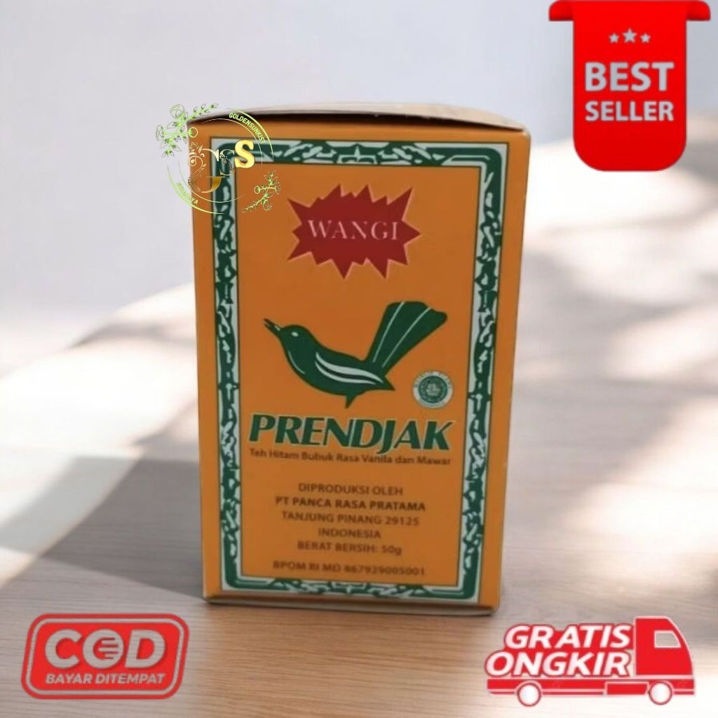 

[GS] Teh hitam bubuk prendjak 50g 10 pack free gelas