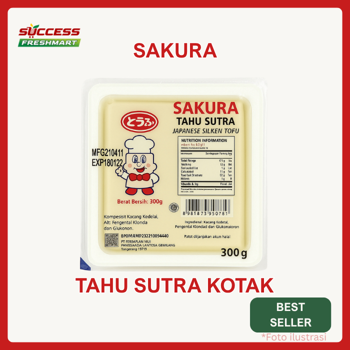 

Sakura Tahu Sutra Kotak 300 ml