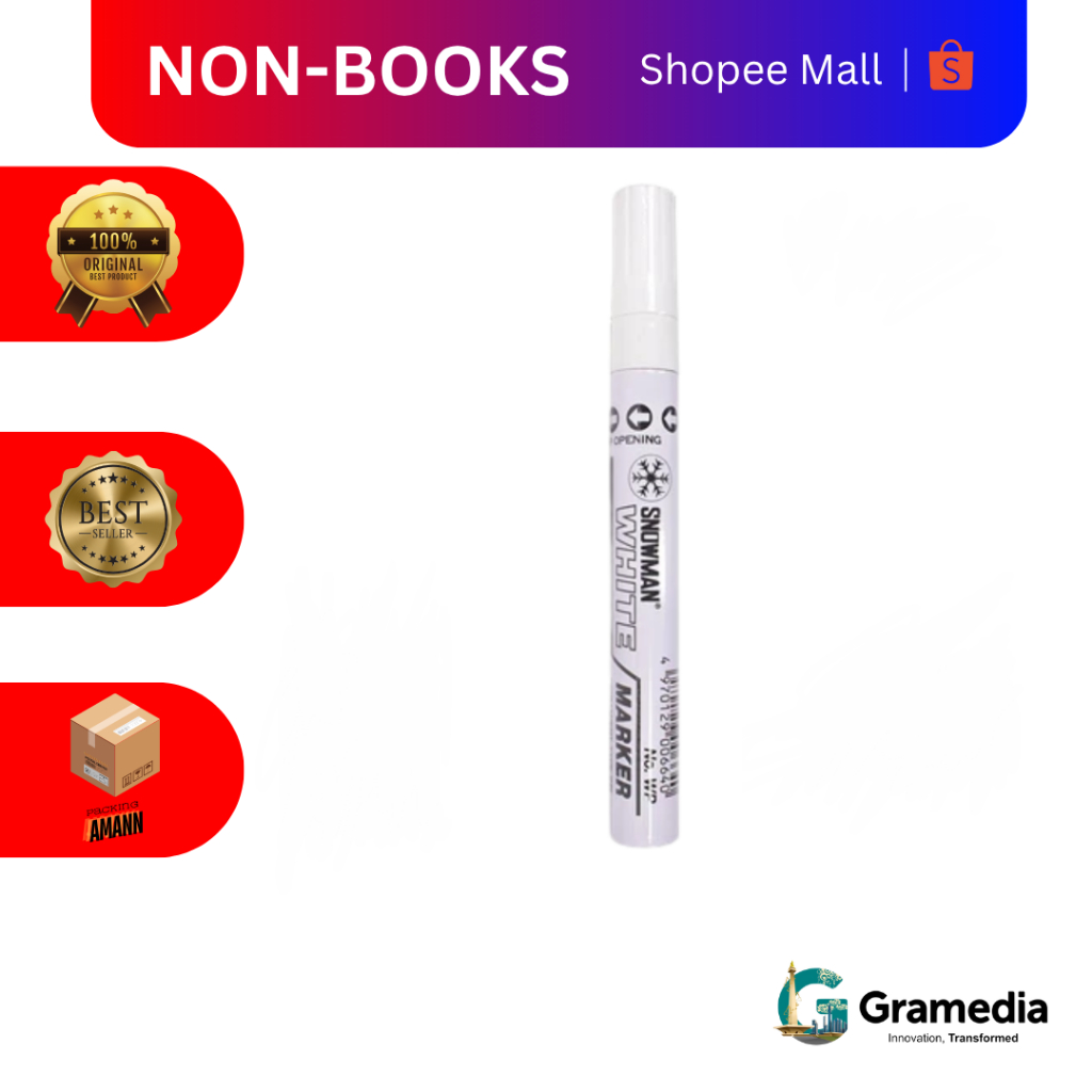 

Gramedia MKG - Snowman White Marker WP-12 Medium