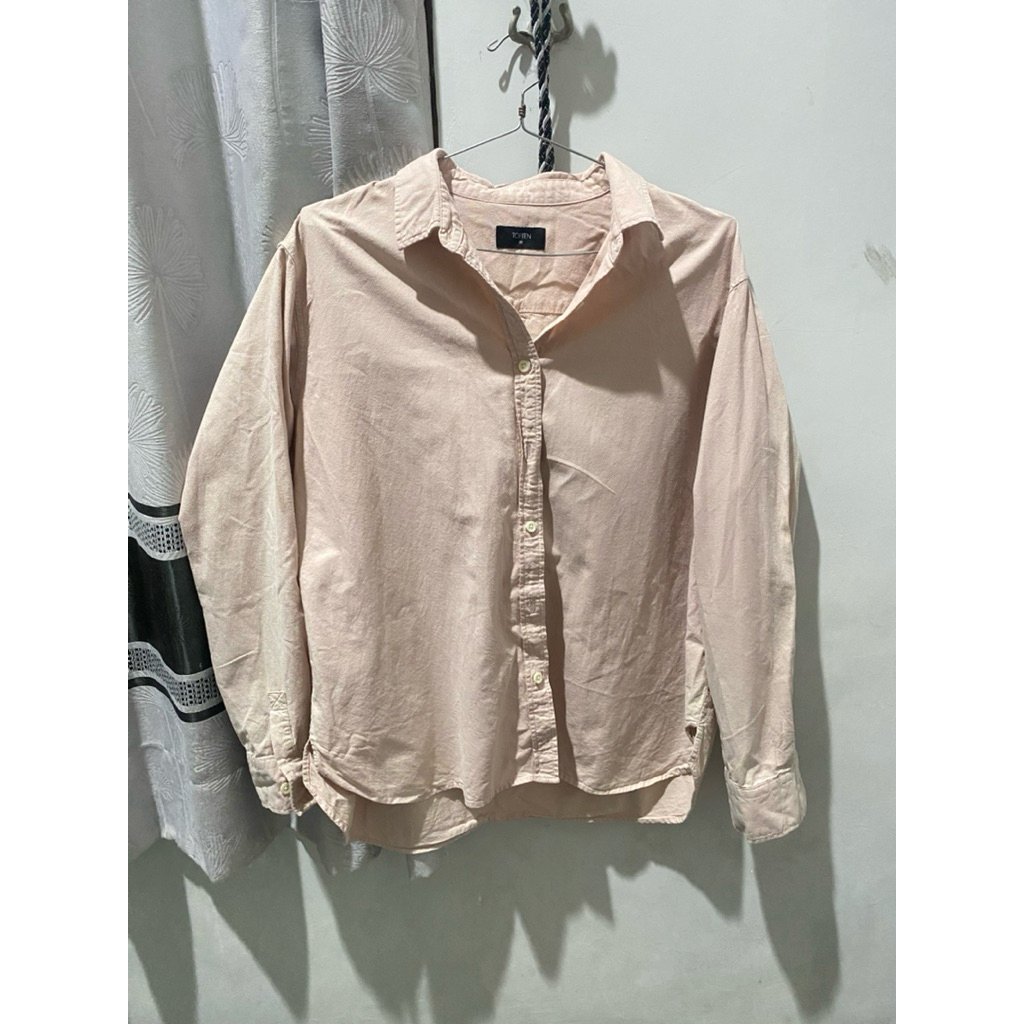 PRELOVE KEMEJA ATASAN WANITA TOPTEN BABY PINK