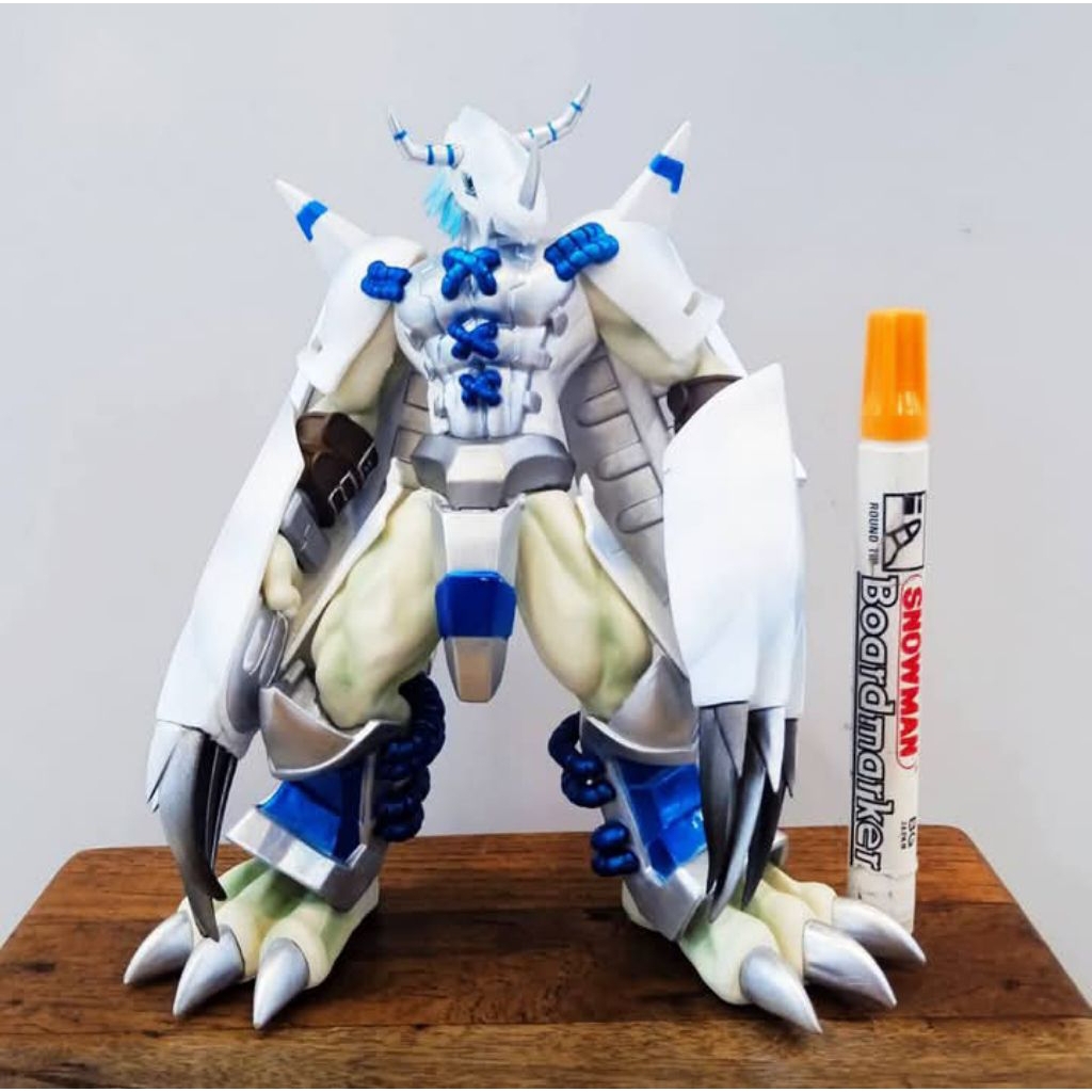 mainan mini figuredigimon Shodo Digimon white WarGreymon Action Figuredijual satuan. Masukan karakte