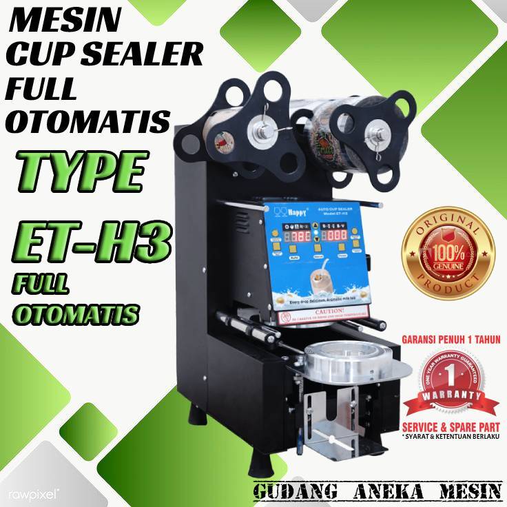 Mesin Cup Sealer Full Otomatis 22 Oz / Mesin Pres Cup/Mesin Pres Gelas Plastik