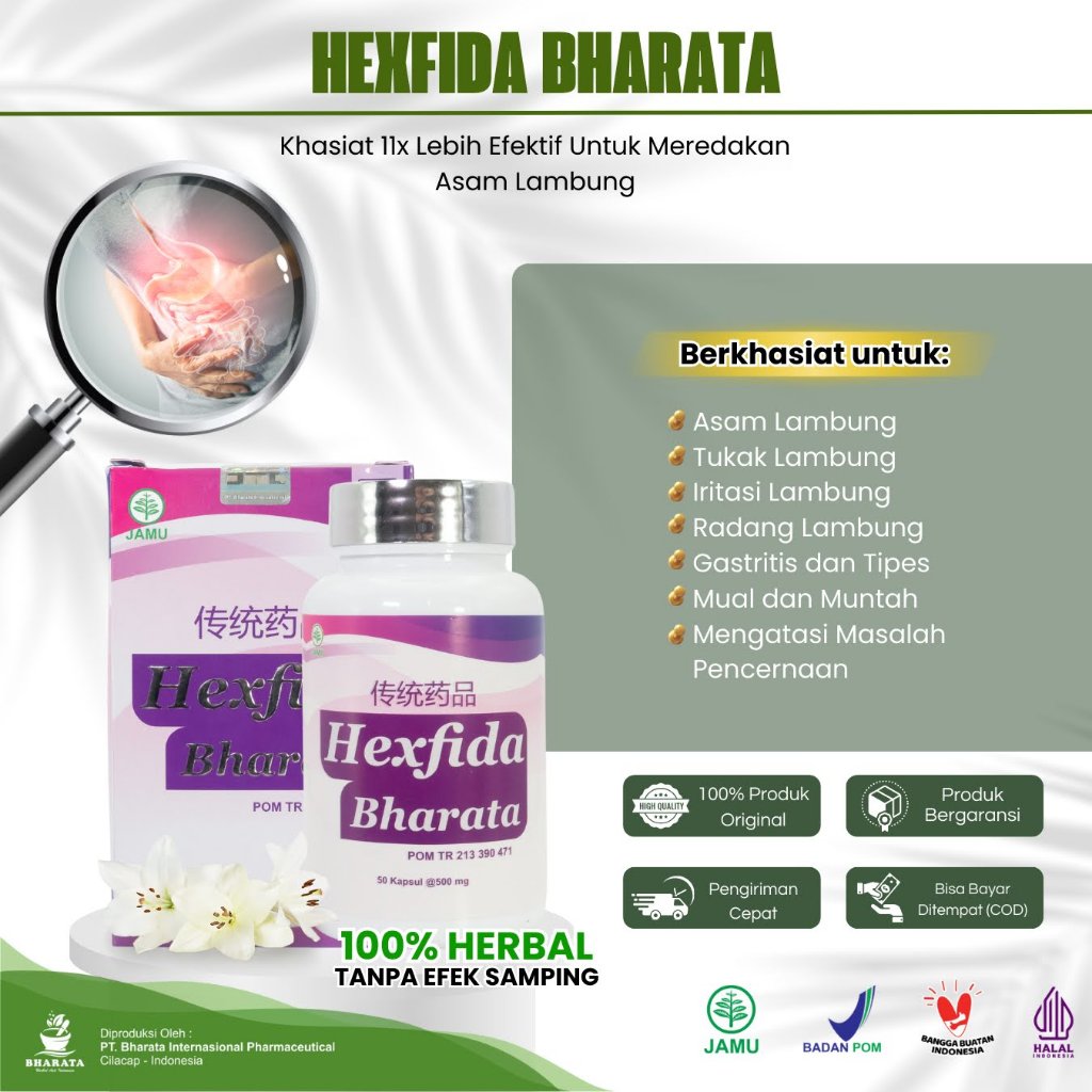 Obat Asam Lambung Naik Hexfida Bharata