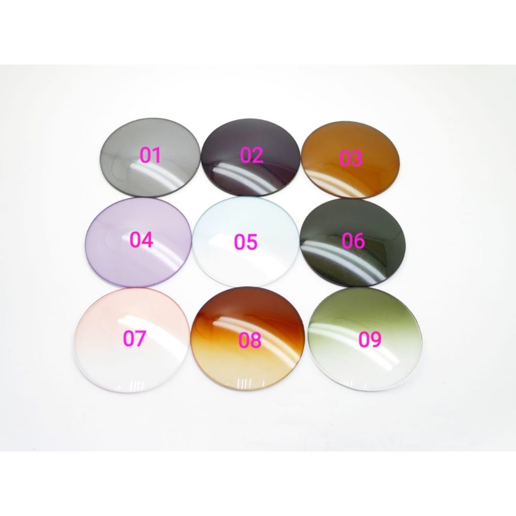 Lensa Kacamata Progresif Minus Cylinder Plus