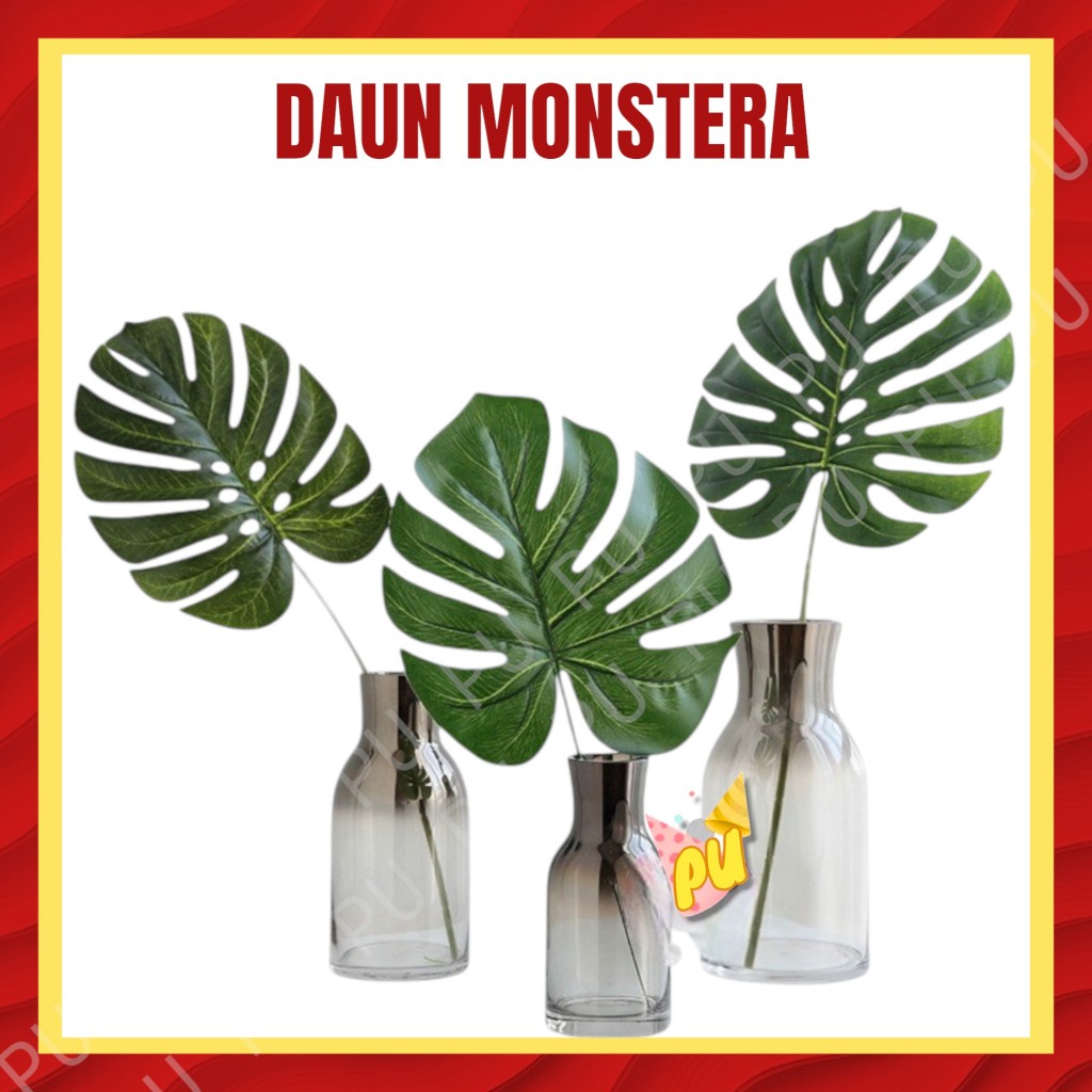 Daun MONSTERA Artificial / Daun Palsu Monstera