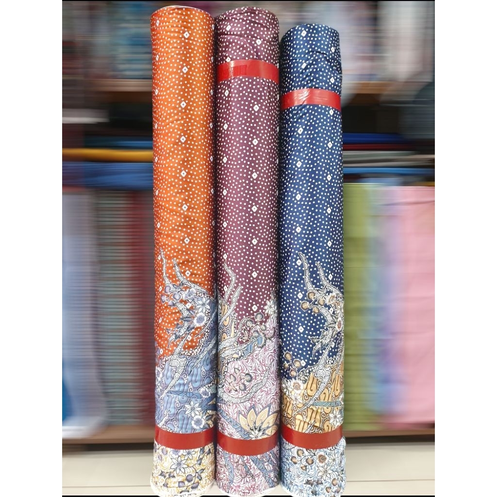 Kain Batik Halus Semi Sutra Motif (per 0.5 Meter)