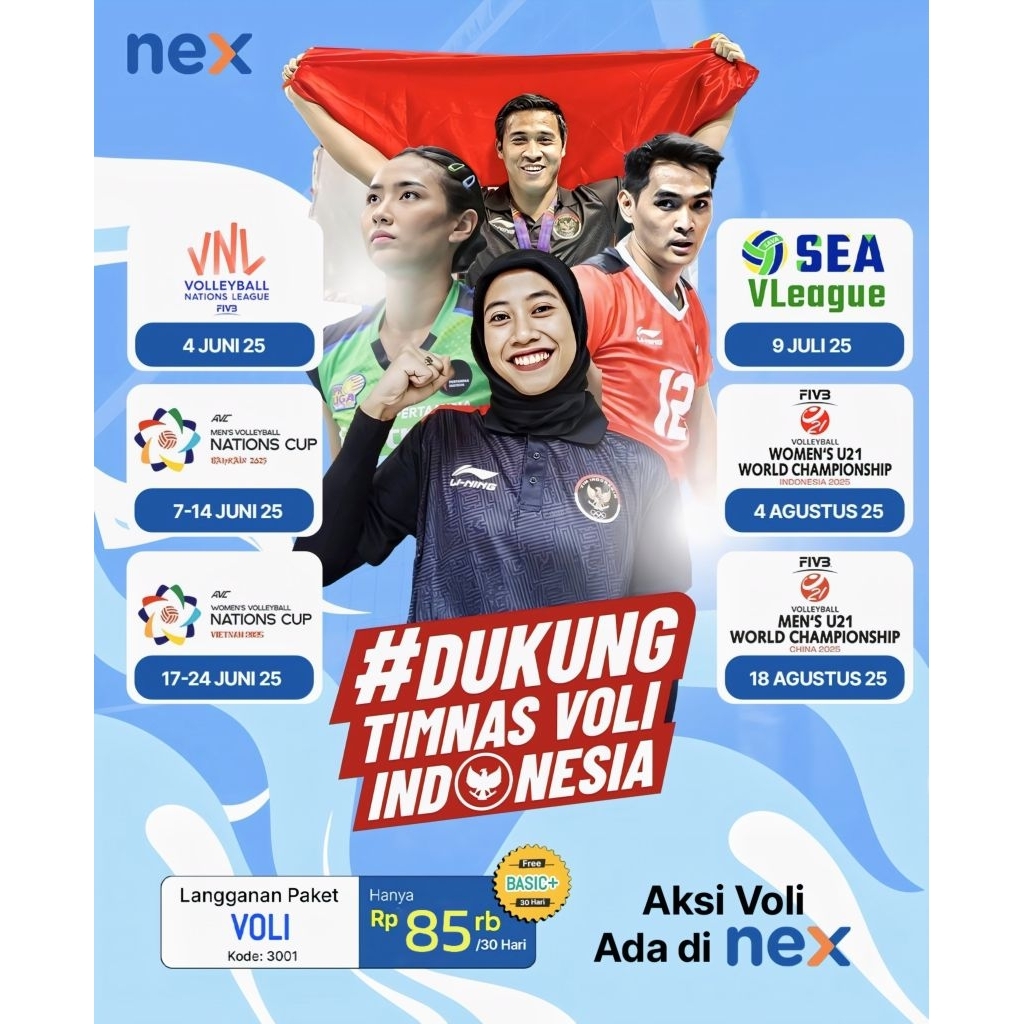 Osr - Paket Voli Nex Parabola Paket 3001 Paket Voli KVision Paket Bola Voli 30 HR