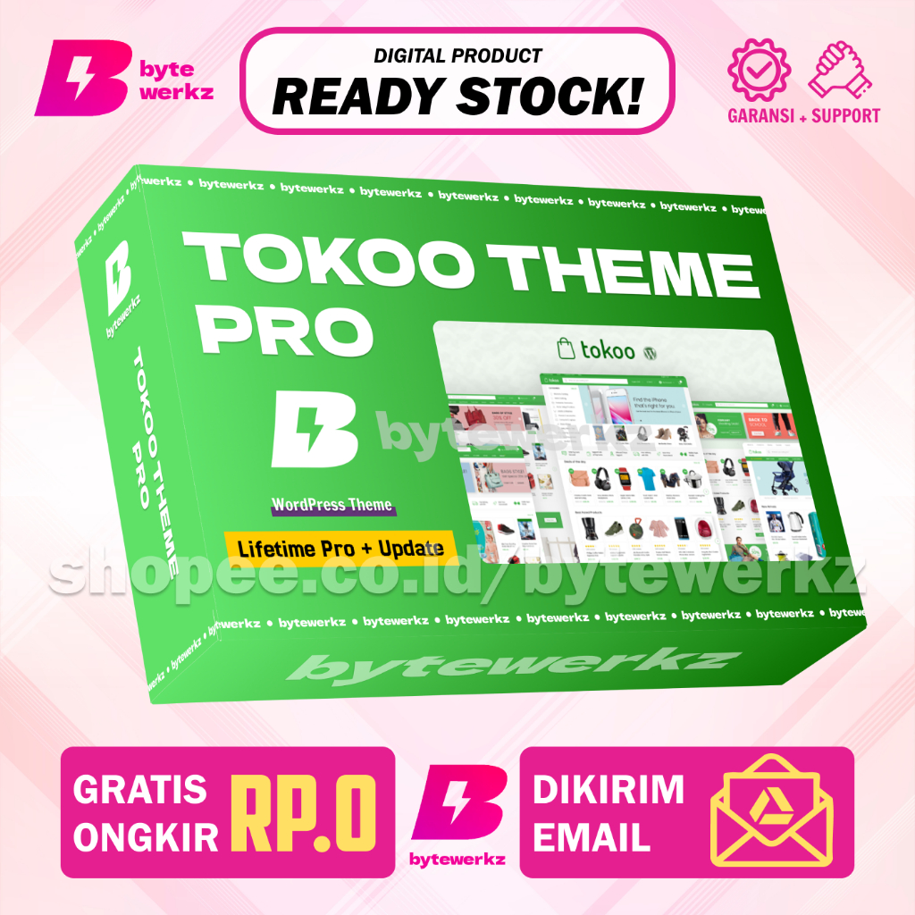 TOKOO PRO WP THEME - TEMA ECOMMERCE TOKO ONLINE MARKETPLACE WORDPRESS LIFETIME + UPDATE