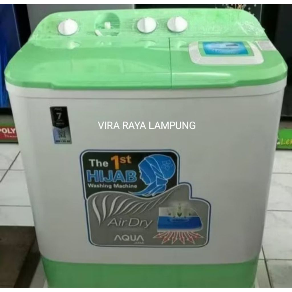 VIRA RAYA LAMPUNG- AQUA QW 961 XT MESIN CUCI 2 TABUNG 9 KG