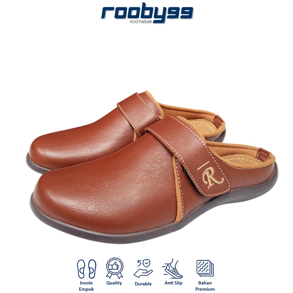 Sendal Slop Pria Dewasa Sandal Selop Casual Slip On Keren Cowok Keren Turbo 731