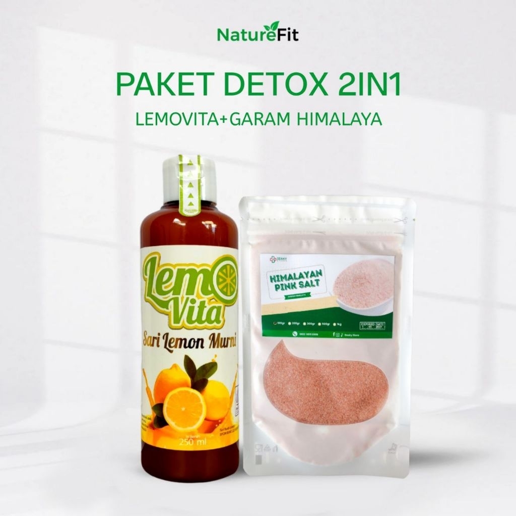 

(BISA COD) Paket Detox 2in1 | Lemovita + Garam Himalaya