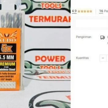 

ALDO mata bor baja & stainless 5.5 MM drill bit fully ground M35