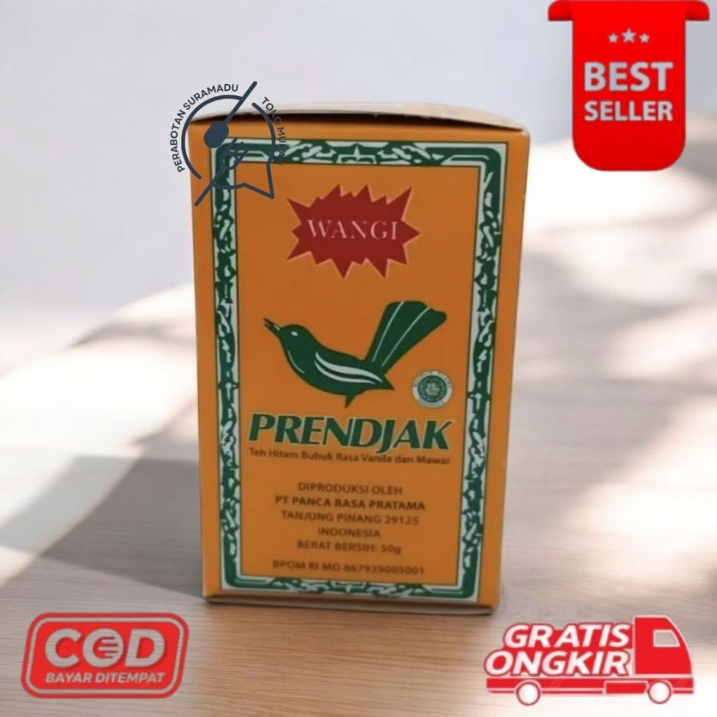

[TMPS] Teh hitam bubuk prendjak 50g 10 pack free gelas