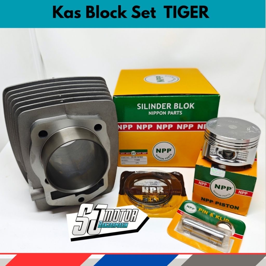 Paket Kas Block Cylinder Set Piston Kit NPP Tiger Lama Tiger Revo