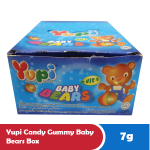 

YUPI CANDY GUMMY BABY BEARS BOX 24x7g