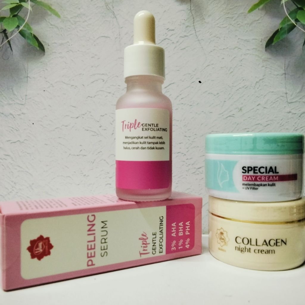 Paket Skincare Basic Viva 3in1 Cream Siang Dan Malam+Peeling Serum