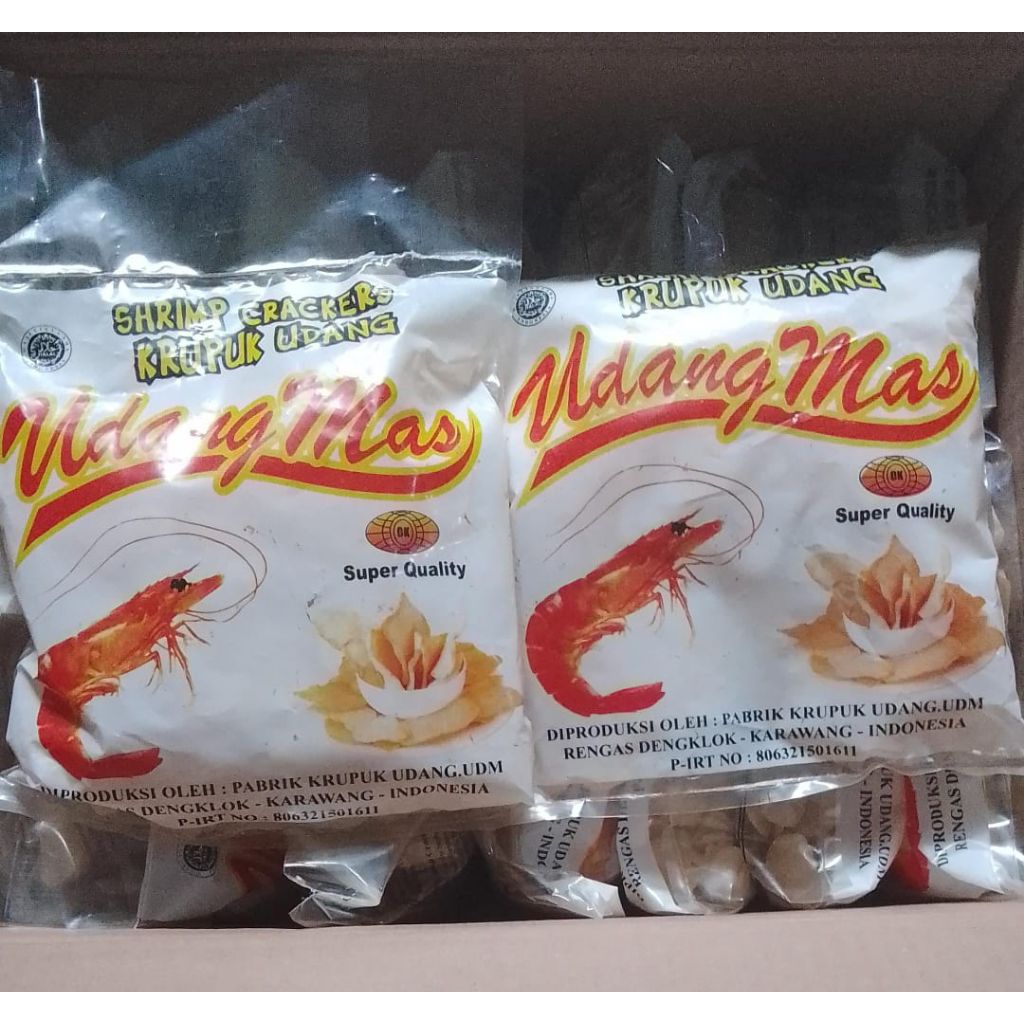 

kerupuk udang unyil RWM -khas karawang kualitas super-500GR Free buble warp