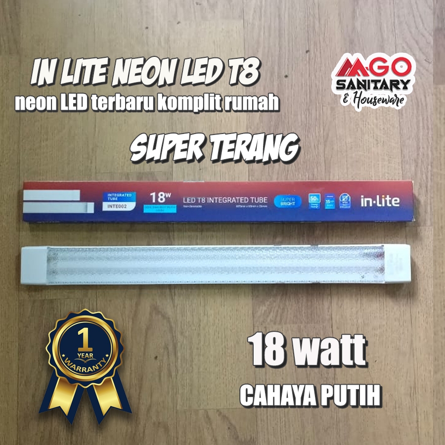 IN LITE NEON LED T8 KOMPLIT RUMAH / T8 LED PRISMATIK