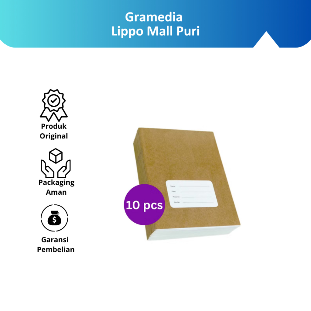 

Gramedia Lippo Mall Puri - Estudee K B5 Sampul Coklat Isi 10