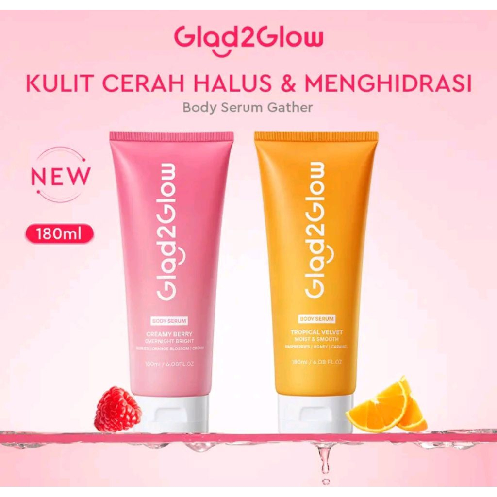 Glad2glow BODY SERUM 180ml / BODY SERUM GLAD2GLOW ORIGINAL
