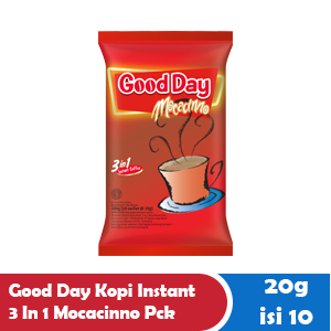 

GOOD DAY KOPI INSTANT 3 IN 1 MOCACINNO PCK 10X20g