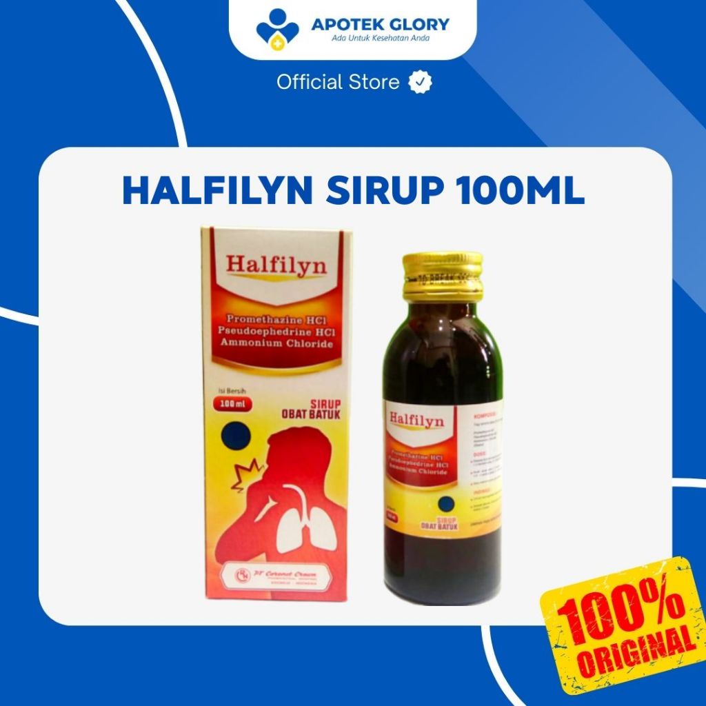 

HALFILYN SIRUP 100ML OBAT BATUK ANAK DAN DEWASA