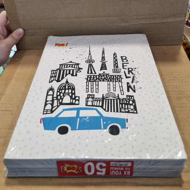 

Buku Tulis Panjang Boxy YOU! 50 Lembar (Isi 10 Buku) | Buku Tulis Murah B5 Notebook Serbaguna KIKY YOU!