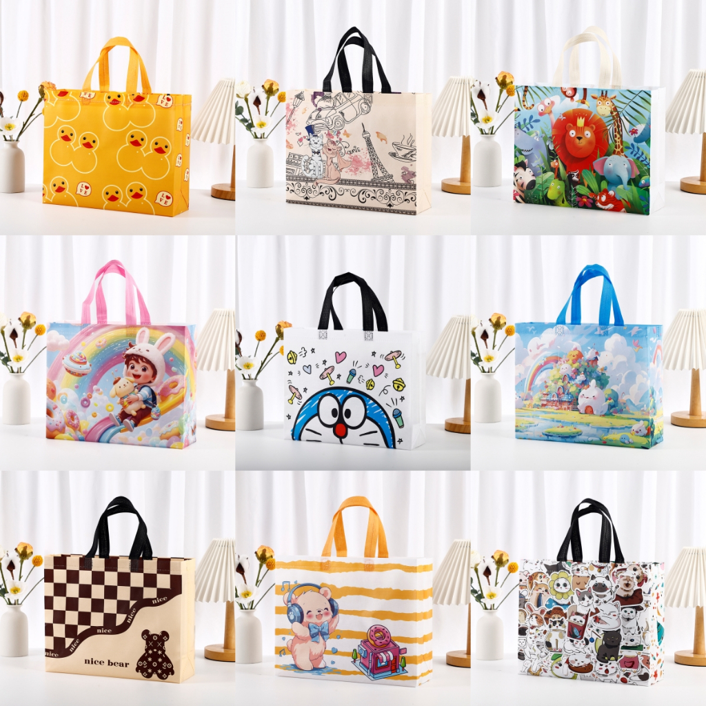 

Goodie bag-Tas Belanja tas spunbond tas souvenir premium tebal dan kuat/Terlaris lipat jumbo/ waterproof/shopping bag