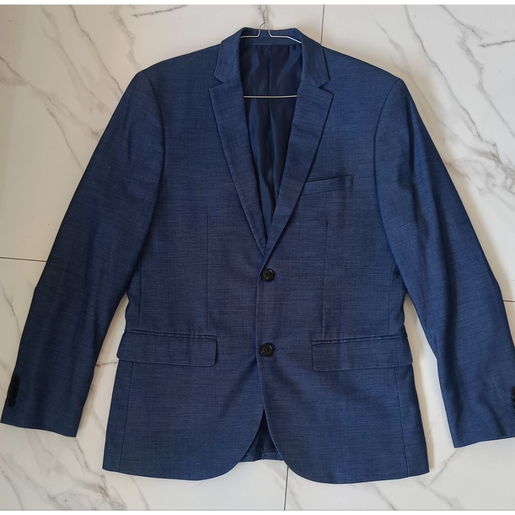 Jas H&M Pria Navy Ori/ Biru Dongker / Formal.