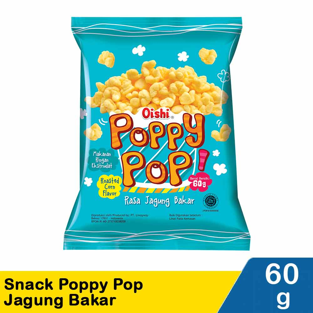 

POPPY POP SNACK JAGUNG BAKAR PCK 60g