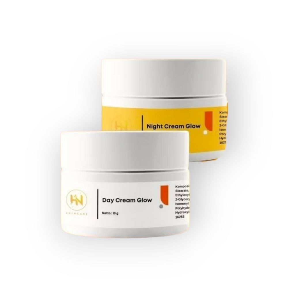 2in1 Glowing Basic HN Skincare Day Cream Glow + Night Cream Glow Original Aman Busui Bumil