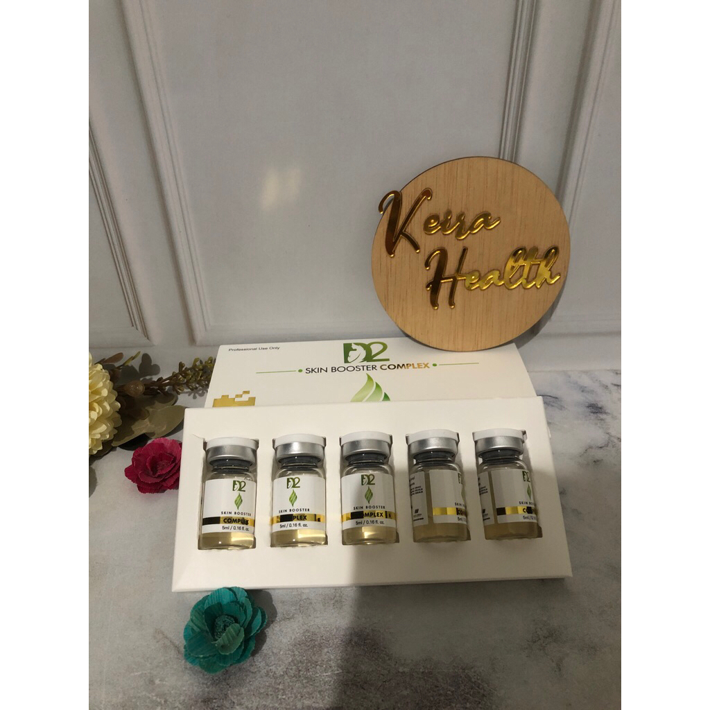 D2 Skin Booster Anti Kerut Pencerah Wajah Kusam Vial 1 buah