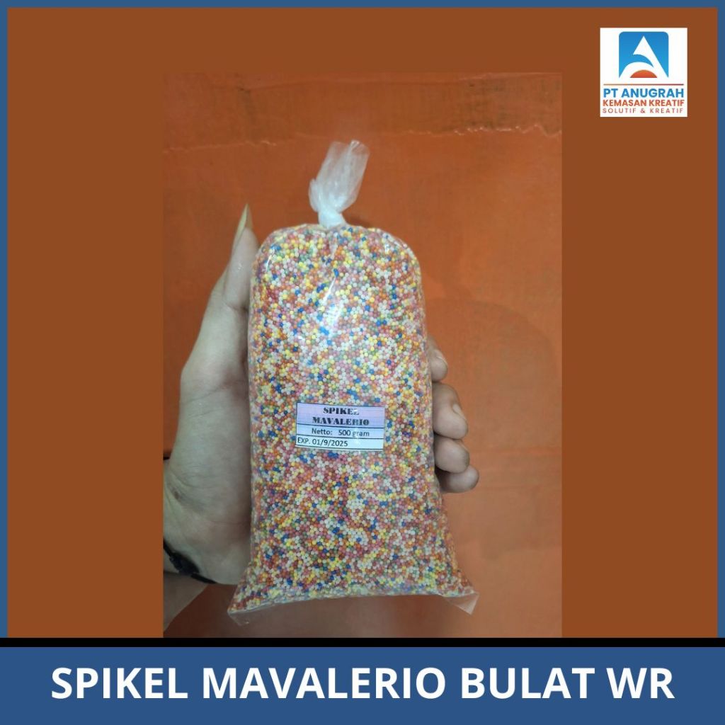 

Spikel Trimit Mavalerio Bulat Warna 500 g Bahan Kue