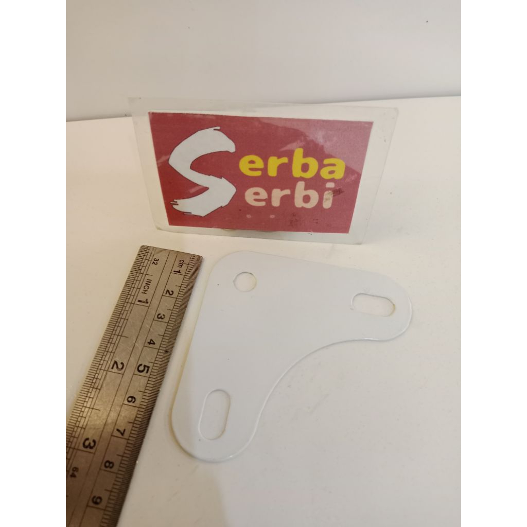 */PCS PLAT SIKU LUBANG*Besi plat siku putih
