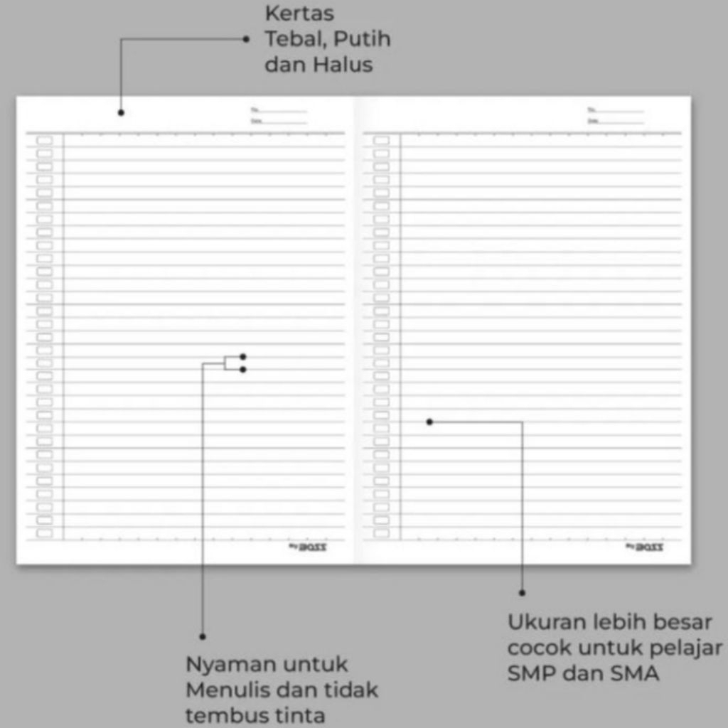 

Buku Tulis BigBos/BM/Favorite Campus 50 Lembar (10 PCS) - 1 Pak