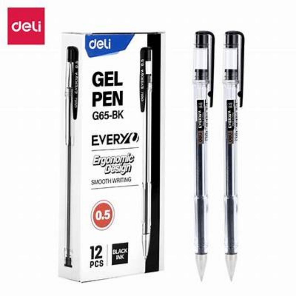 

Deli Pulpen Gel / Gel Pen 0.5 mm nyaman digenggam EG65