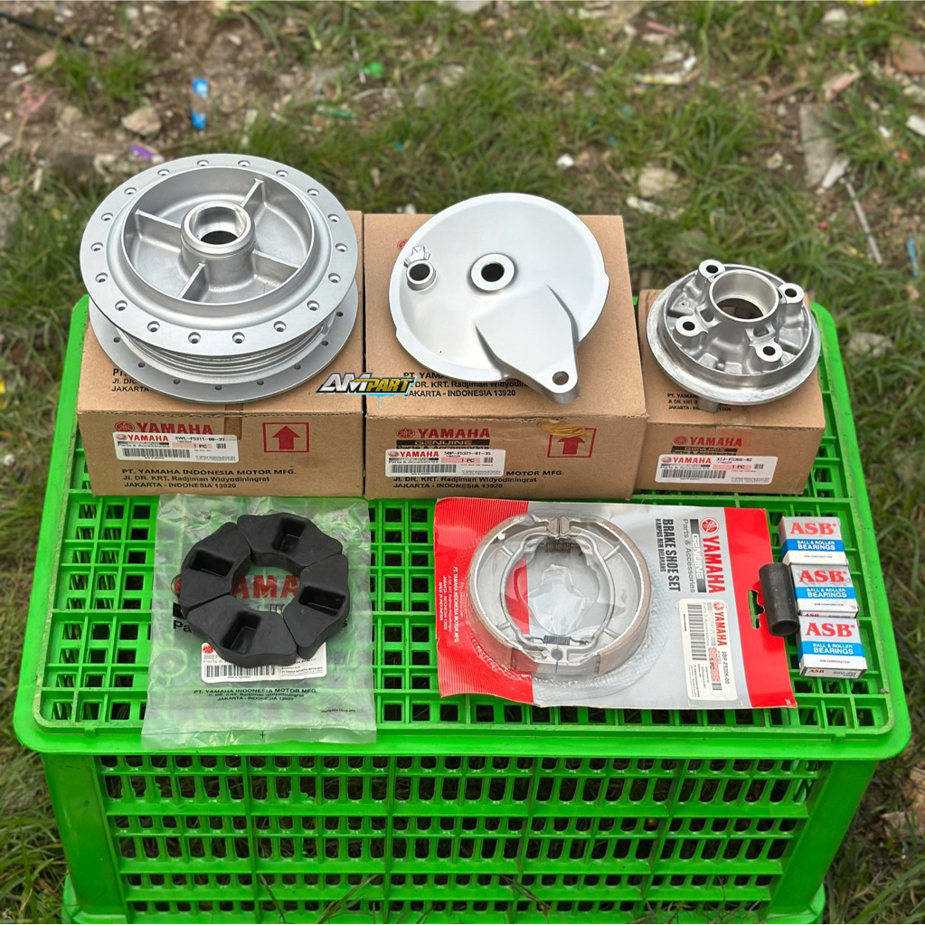 PAKET TROMOL BELAKANG RX KING SET TUTUP KAMPAS NAP GEAR KING TINGGAL PASANG PNP CB GL MP AS 15MM