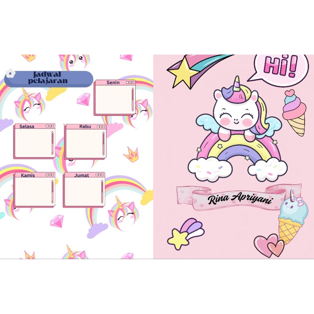

buku tulis costume, bisa request foto,gmbar, nama, kls
