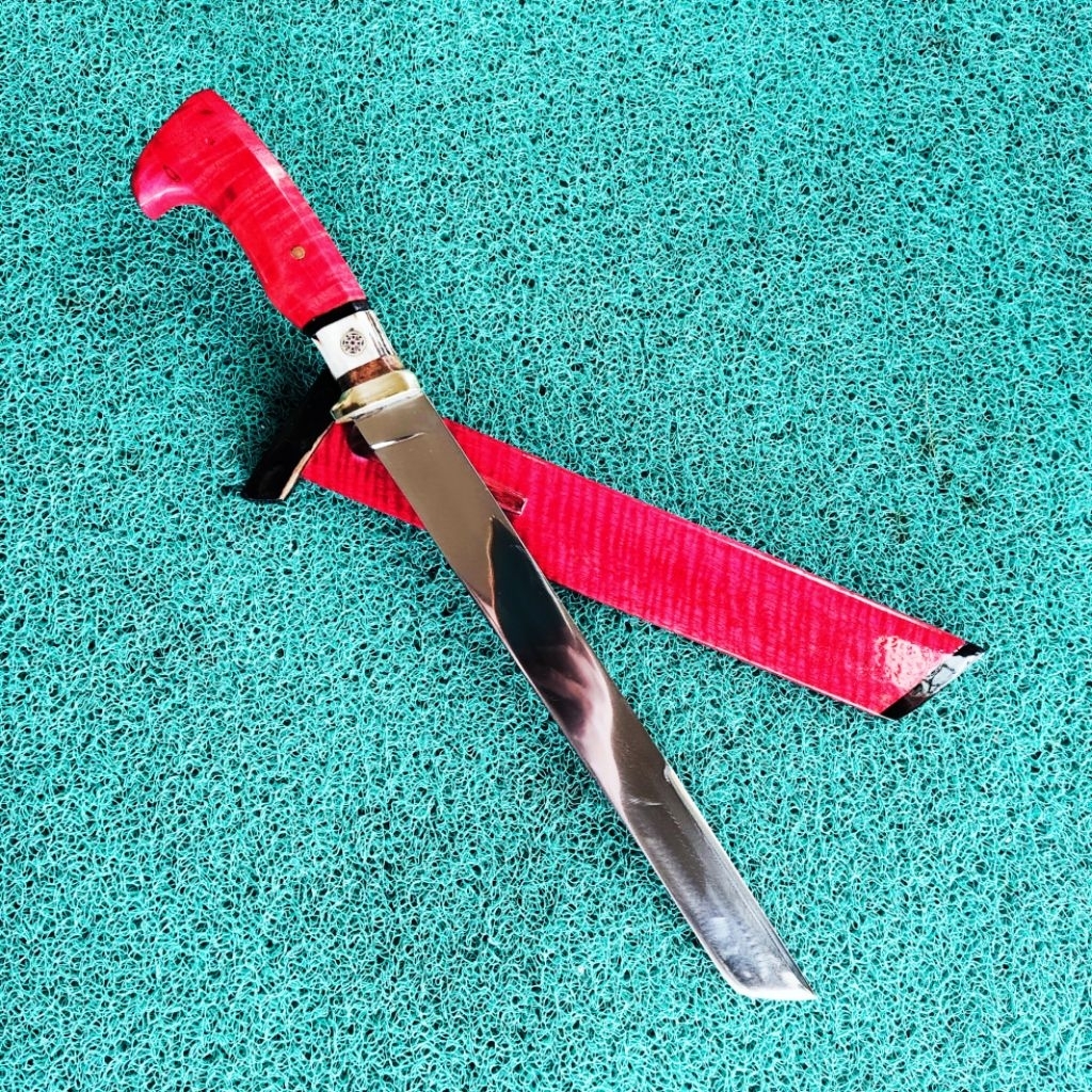 Golok Sembelih AH Blade Bandung Qurban Series Pisau Kurban Baja D2